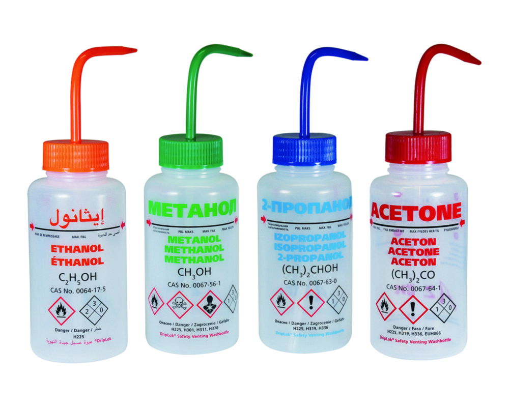 LLG-Safety vented wash bottles, LDPE LLG-Safety vented wash bottles, LDPE