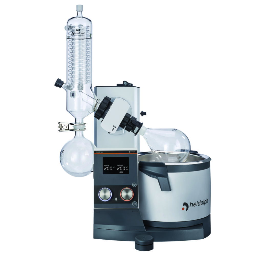 Rotary Evaporators Hei-VAP Core, with hand lift, vertical condenser Rotary Evaporators Hei-VAP Core, with hand lift, vertical condenser