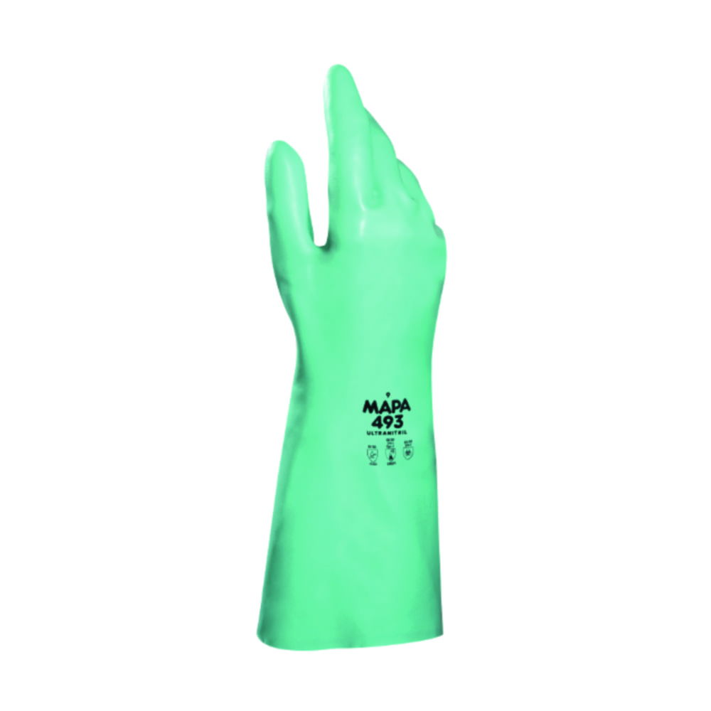 Chemical protective gloves Ultranitril 493, nitrile Chemical protective gloves Ultranitril 493, nitrile
