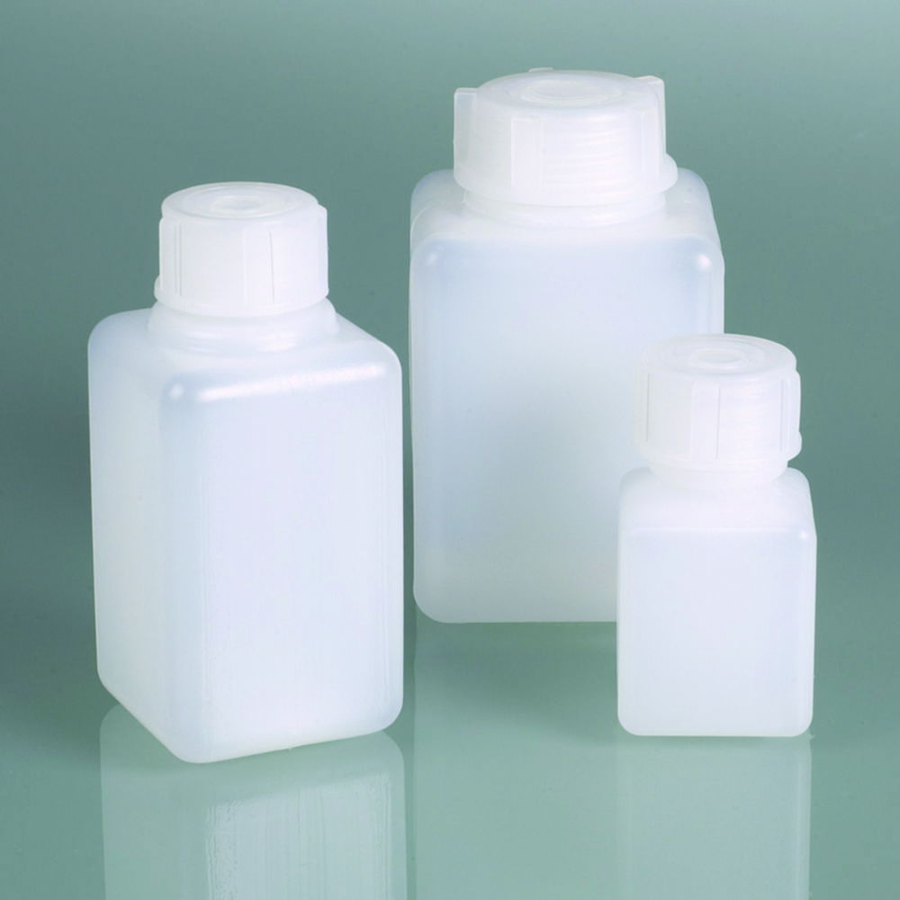Narrow mouth square bottles, HDPE Narrow mouth square bottles, HDPE