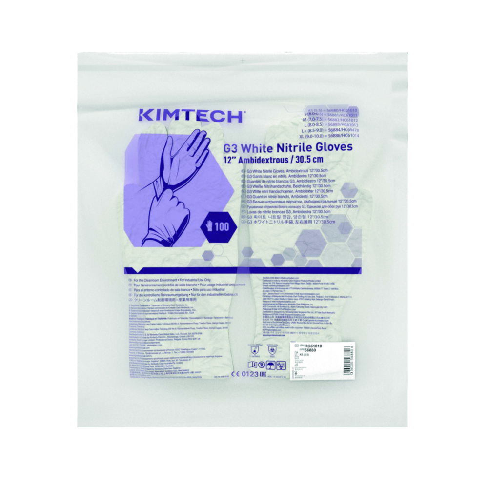 Cleanroom Gloves, Kimtech™ G3, nitrile Cleanroom Gloves, Kimtech™ G3, nitrile