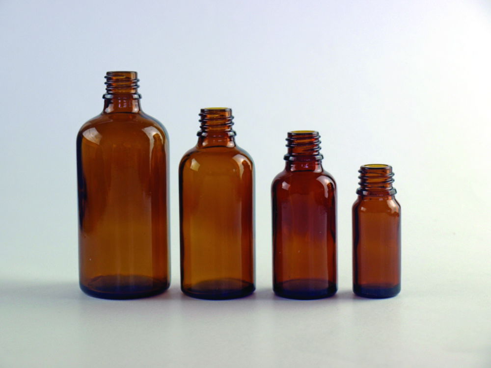 Dropping bottles, pipette bottles, amber glass Dropping bottles, pipette bottles, amber glass