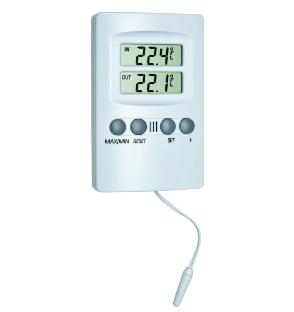 Digital min./max. indoor/outdoor thermometer with sensor Digital min./max. indoor/outdoor thermometer with sensor
