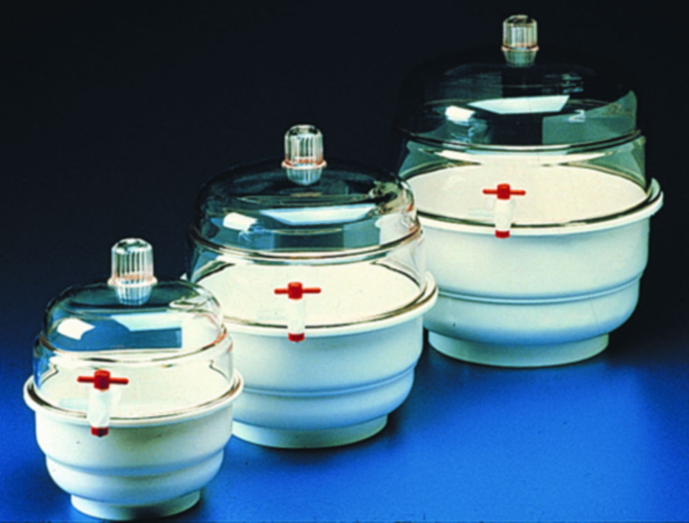 Vacuum desiccators, PP / PC Vacuum desiccators, PP / PC
