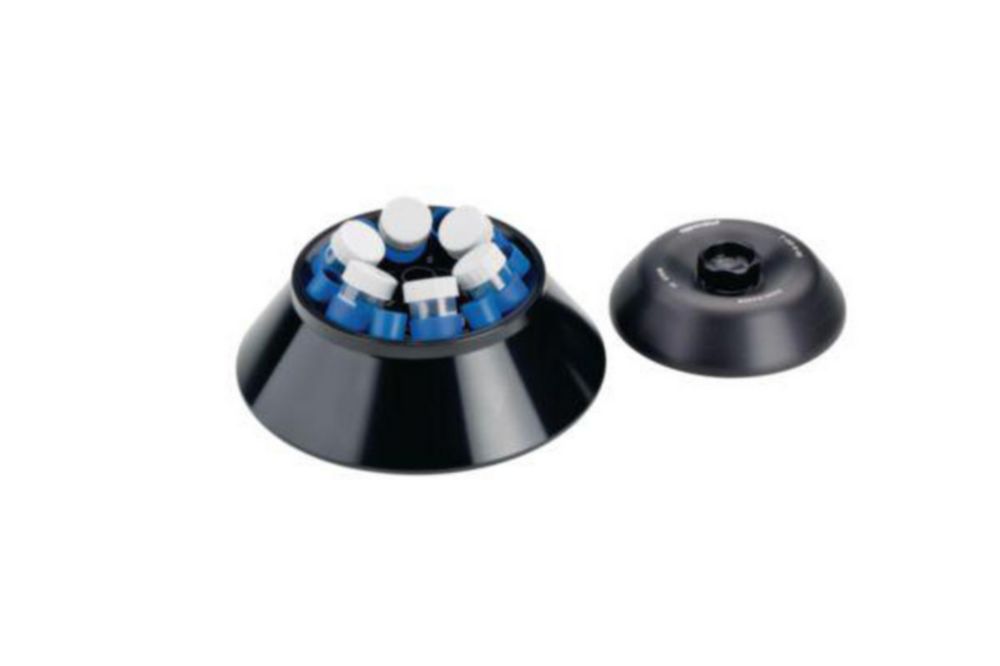 Fixed angle rotor F-35-6-30 for microcentrifuges 5430/5430 R, incl. rotor lid and 6 adapters for conical vessels