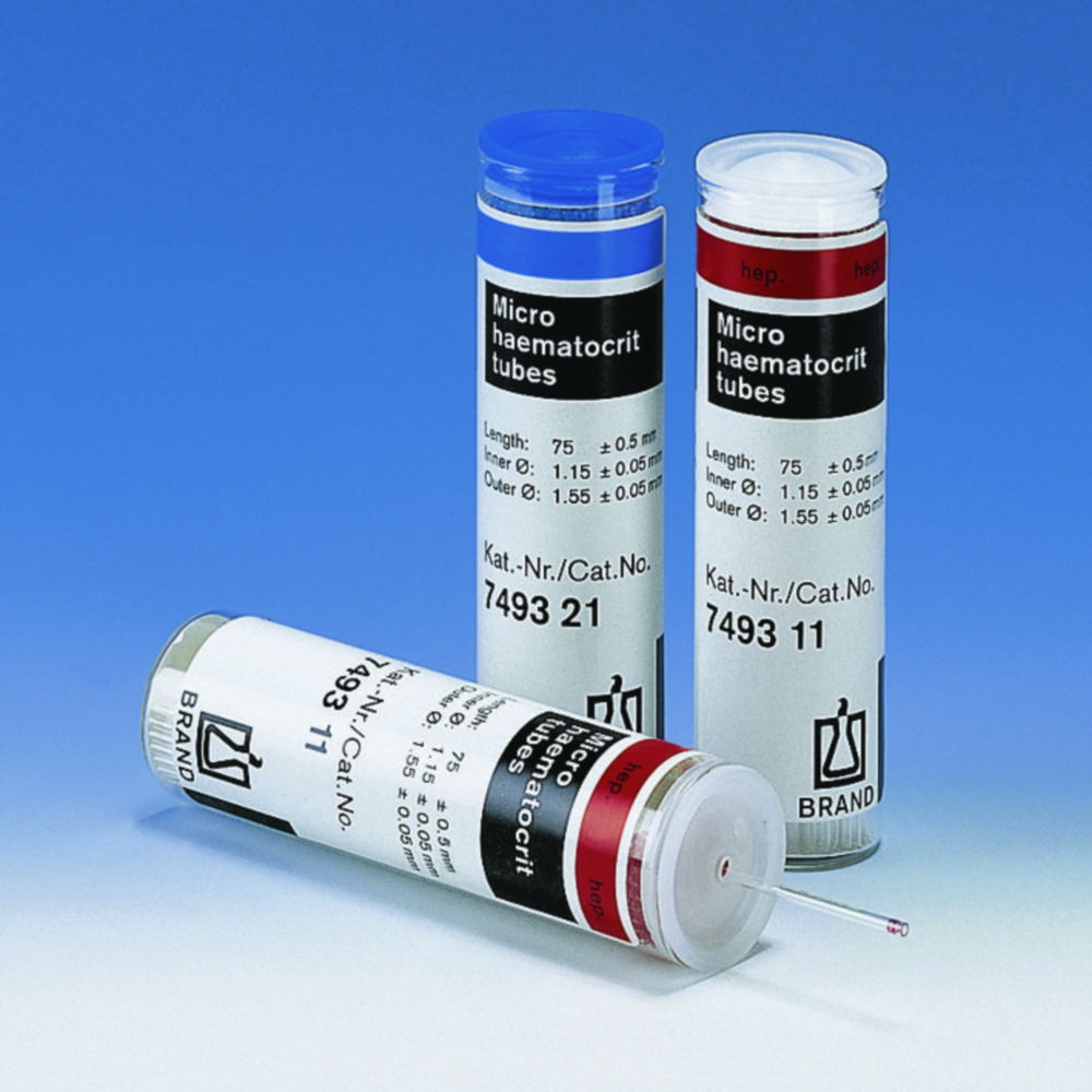 Micro-haematocrit capillary tubes, heparinised Micro-haematocrit capillary tubes, heparinised