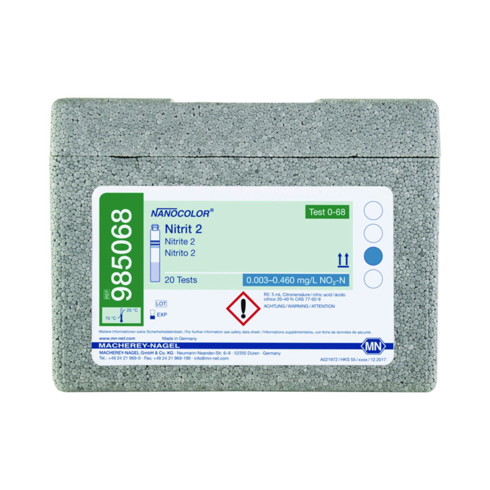 Tube tests NANOCOLOR® Nitrate / Nitrite Tube tests NANOCOLOR® Nitrate / Nitrite