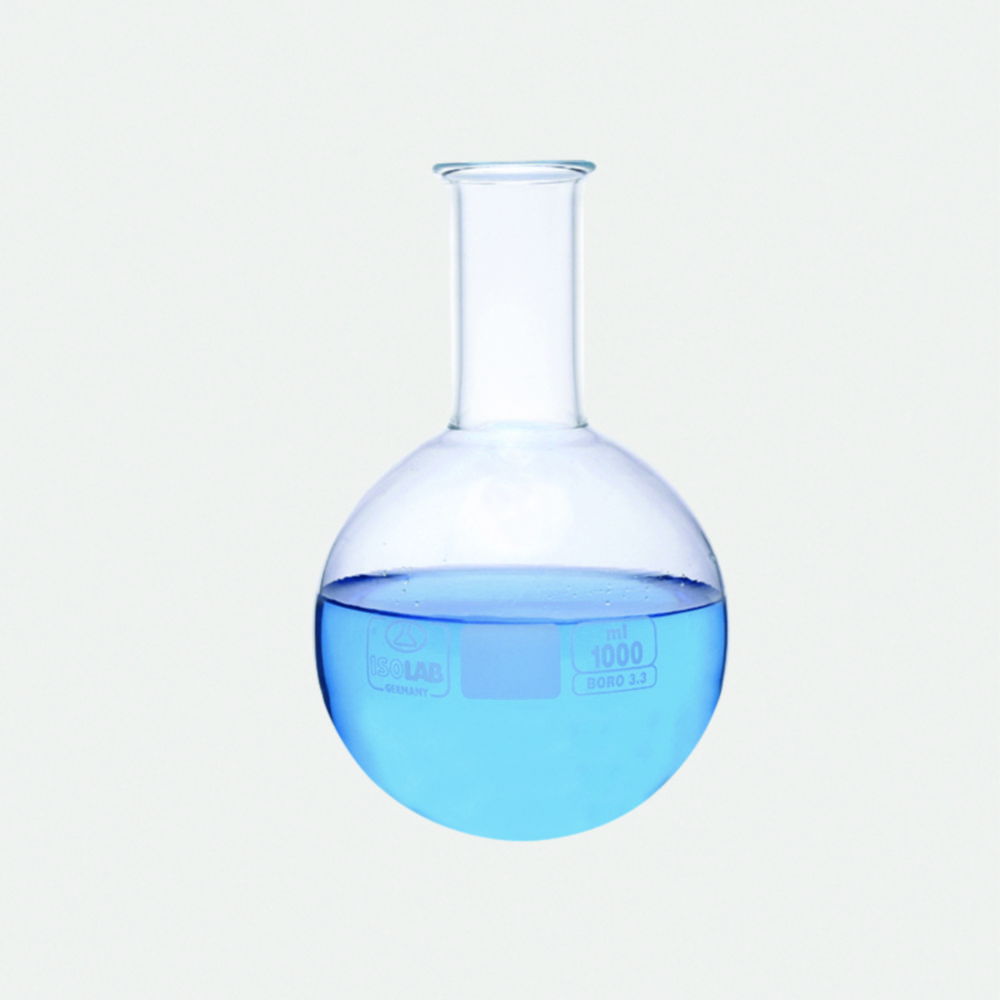 Round bottom flasks, borosilicate glass 3.3 Round bottom flasks, borosilicate glass 3.3