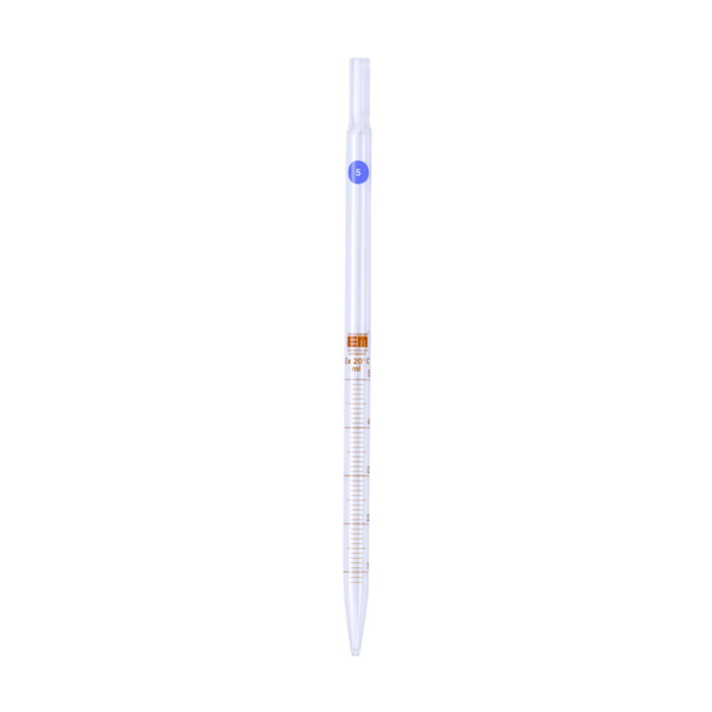 Graduated pipettes for tissue culture, clear glass, amber stain graduation Graduated pipettes for tissue culture, clear glass, amber stain graduation