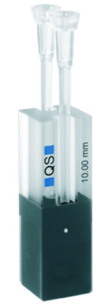 Ultra micro cells for absorption measurement, UV-range, quartz glass High Performance Ultra micro cells for absorption measurement, UV-range, quartz glass High Performance