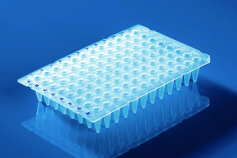 96-well PCR plates, PP, non-skirted, with elevated well rim 96-well PCR plates, PP, non-skirted, with elevated well rim