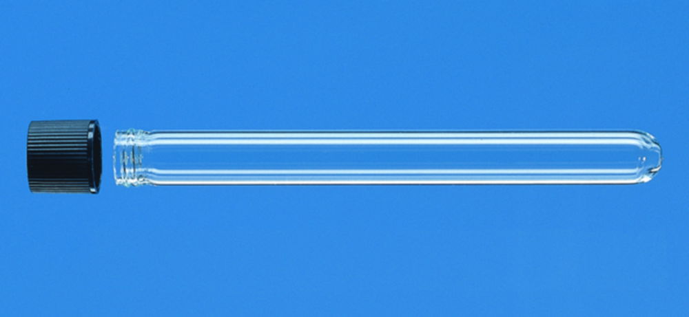 Culture tubes, glass, with screw cap, PP Culture tubes, glass, with screw cap, PP