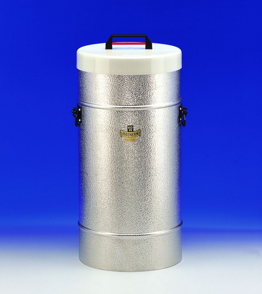 Dewar flasks, cylindrical, aluminium container with side grips Dewar flasks, cylindrical, aluminium container with side grips