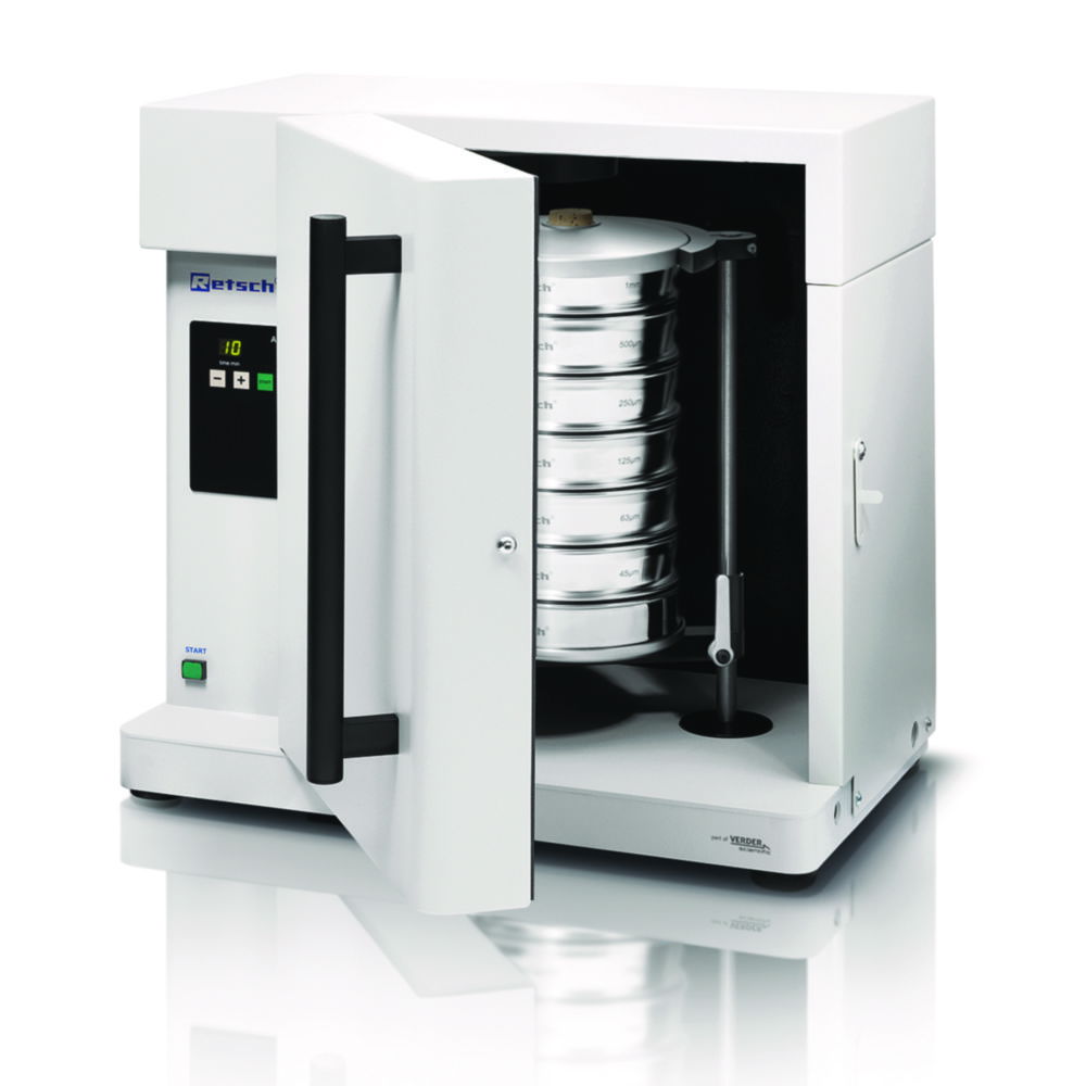 Analytical sieve shakers AS 200 tap, with sound protection cabinet Analytical sieve shakers AS 200 tap, with sound protection cabinet