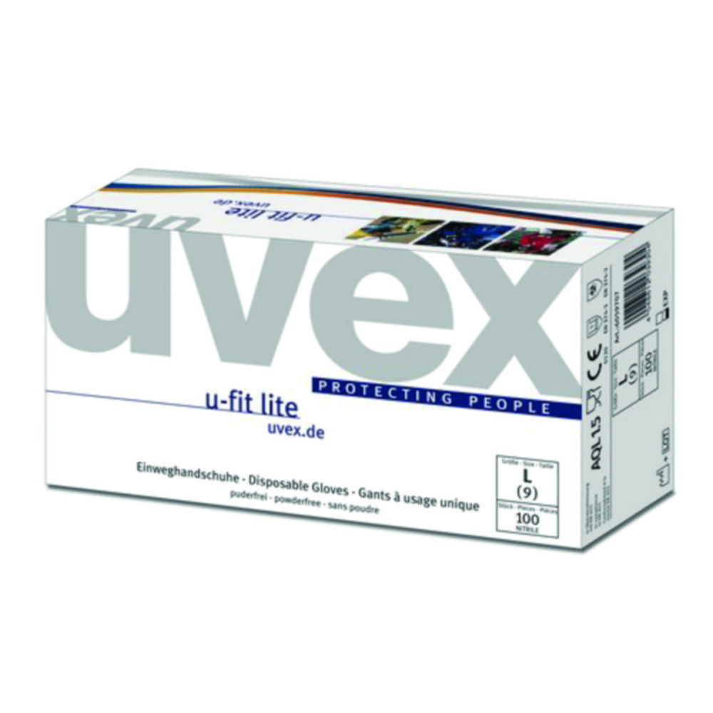 Disposable Gloves uvex u-fit lite, Nitrile Disposable Gloves uvex u-fit lite, Nitrile