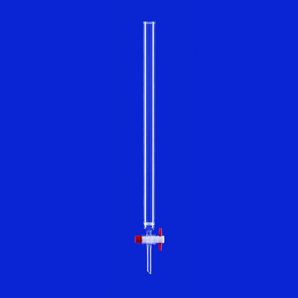 Chromatographic columns, with beaded rim and PTFE stopcock, DURAN® tubing Chromatographic columns, with beaded rim and PTFE stopcock, DURAN® tubing