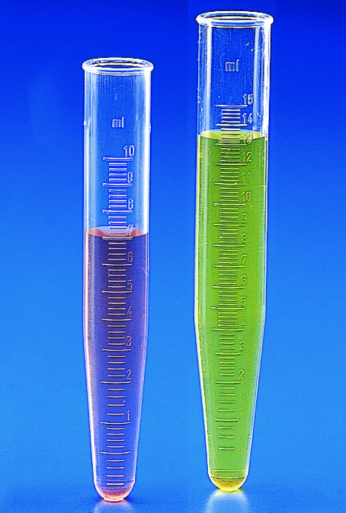 Graduated centrifuge tubes, conical, PMP Graduated centrifuge tubes, conical, PMP