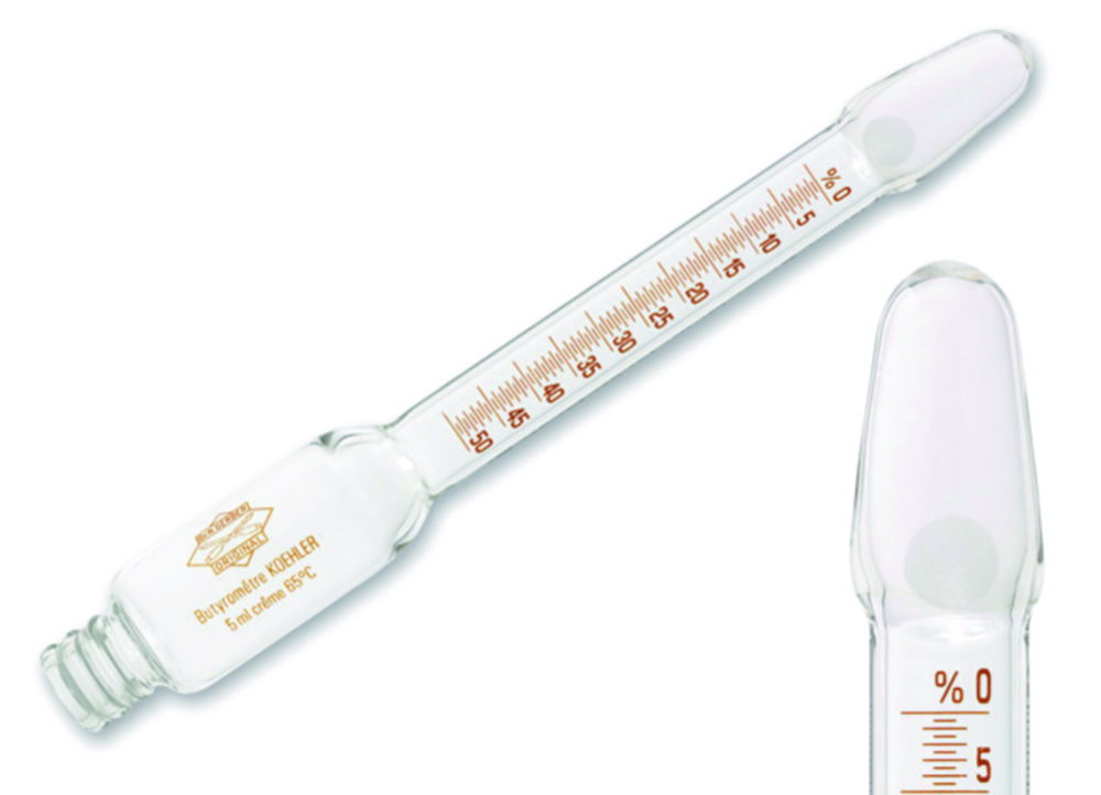 Cream Butyrometer Koehler Gerber Standard