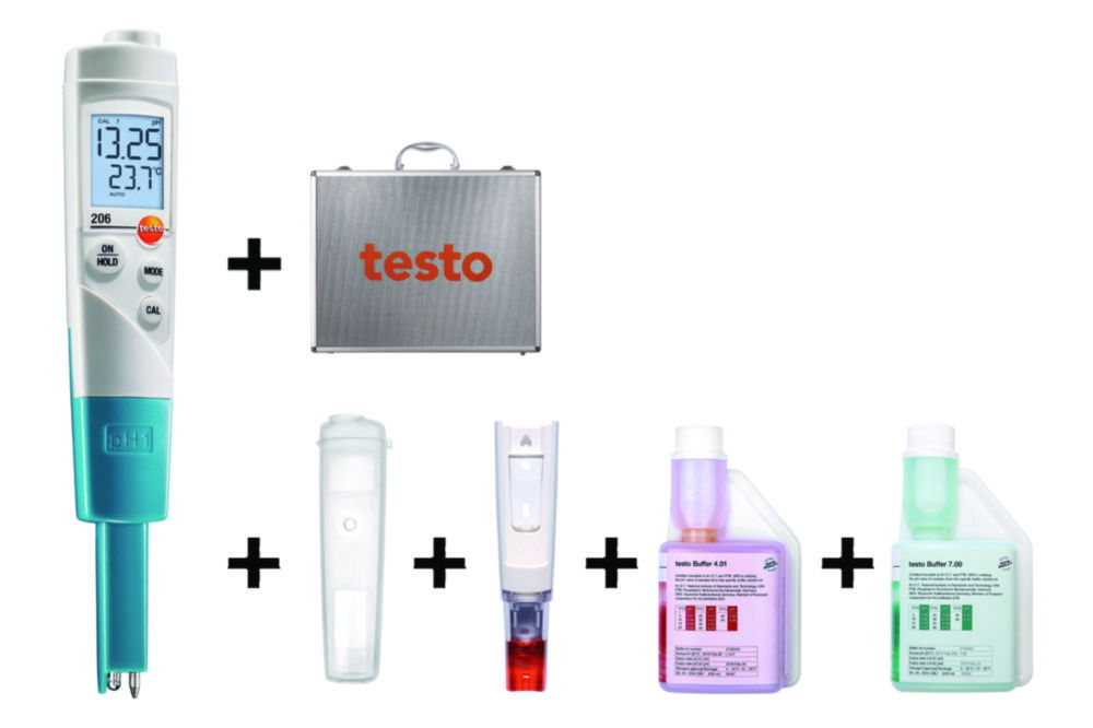 pH meter testo 206-pH1 Starter Set