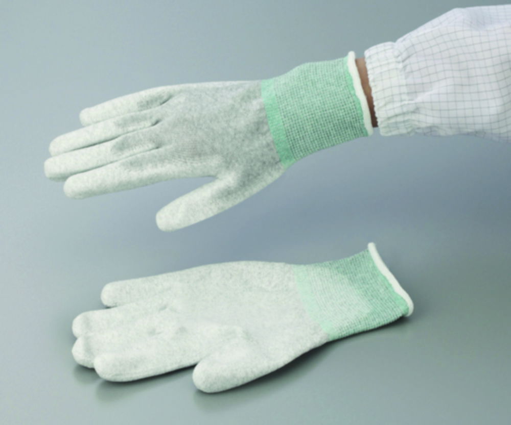Gloves ASPURE ESD, Anti-static, grey, Nylon, coated fingertips Gloves ASPURE ESD, Anti-static, grey, Nylon, coated fingertips