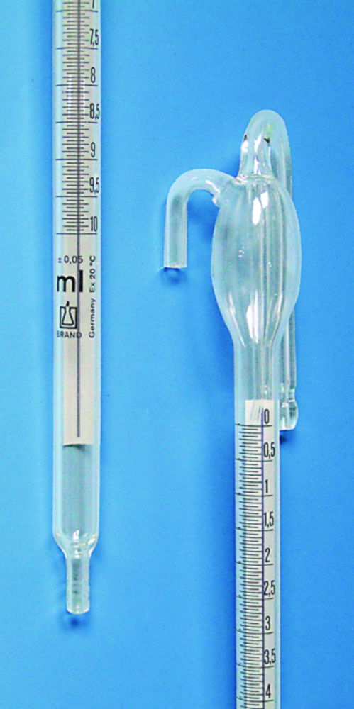 Spare burettes for automatic burettes, Dr. Schilling pattern, clear