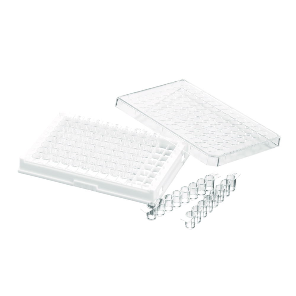 Cell culture plates, treated, PS, sterile, with 8-well strips