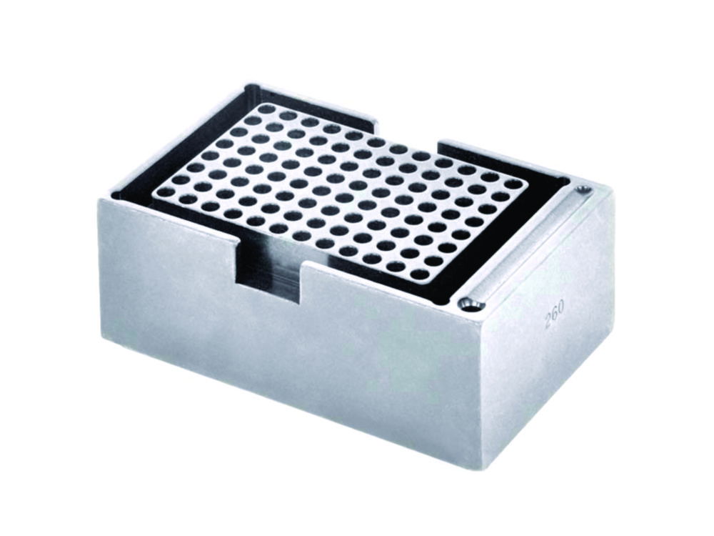 Blocks for PCR vessels and 96/384 well plates for Dry Block Heaters Blocks for PCR vessels and 96/384 well plates for Dry Block Heaters