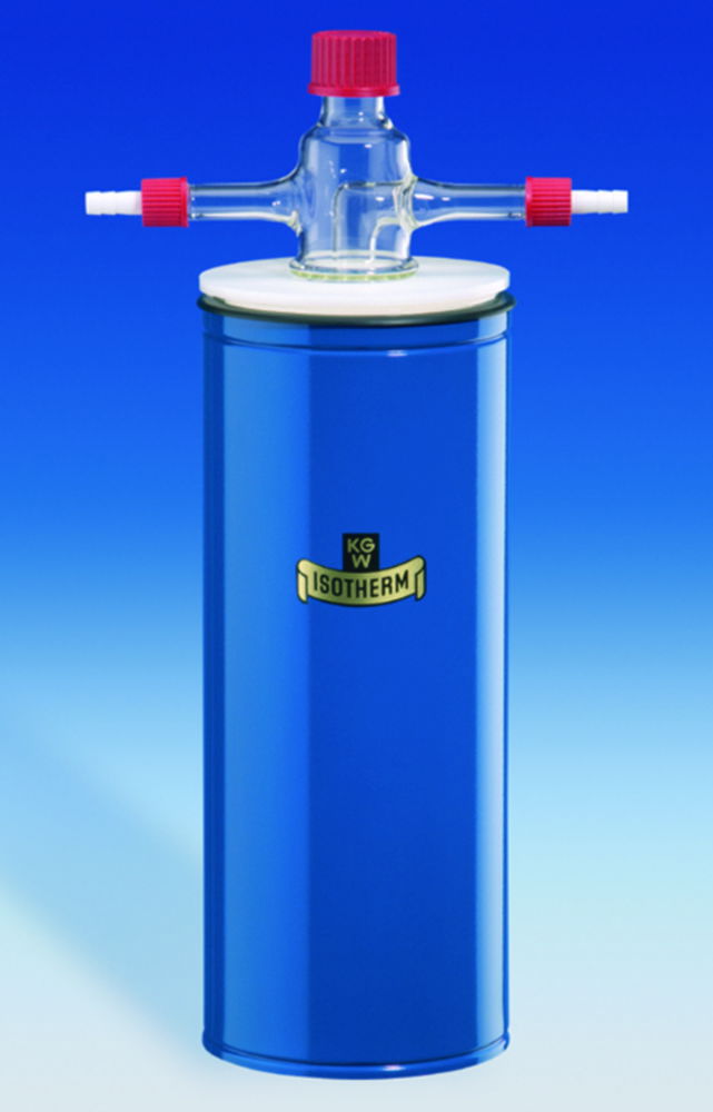 Cold traps with Dewar flask, borosilicate glass 3.3, one-piece, standard version with spout Cold traps with Dewar flask, borosilicate glass 3.3, one-piece, standard version with spout