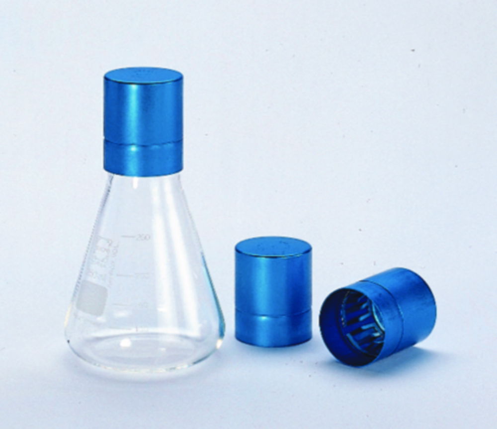 Metal caps, Erlenmeyer, Aluminium Metal caps, Erlenmeyer, Aluminium