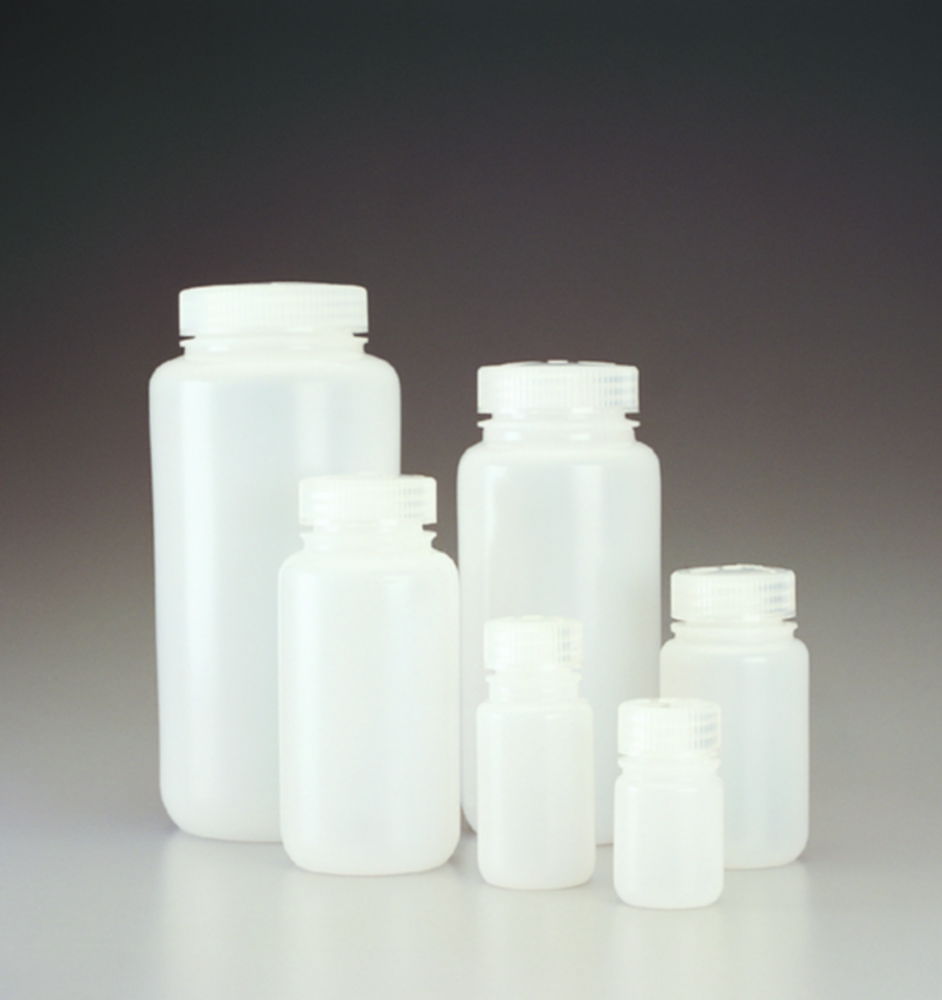 Wide-Mouth Bottles Nalgene™, HDPE with screw cap, PP Wide-Mouth Bottles Nalgene™, HDPE with screw cap, PP