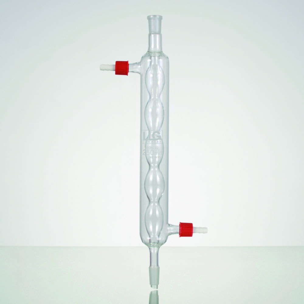 LLG-Condenser acc. to Allihn, borosilicate glass 3.3, PP olive LLG-Condenser acc. to Allihn, borosilicate glass 3.3, PP olive