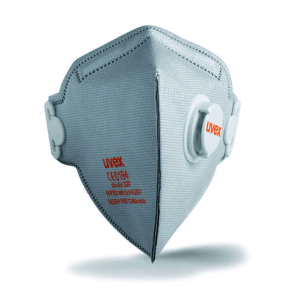 Half masks silv-Air c, foldable with valve and activated carbon filter Half masks silv-Air c, foldable with valve and activated carbon filter