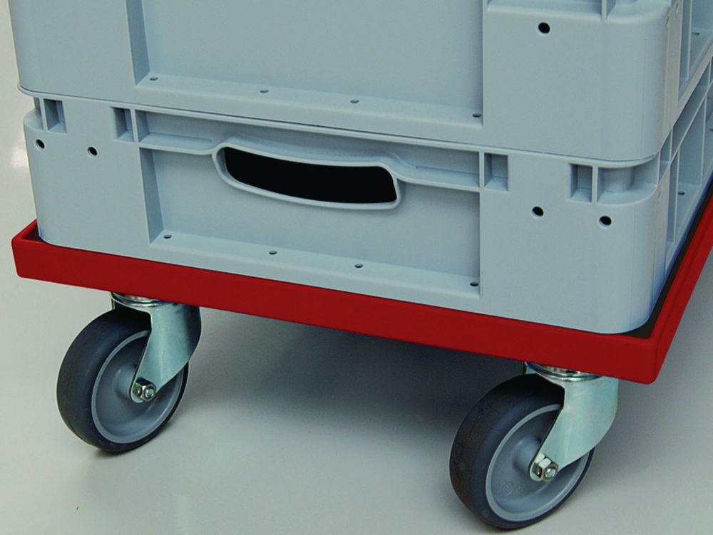 Transport roller for stacking and storage containers Transport roller for stacking and storage containers