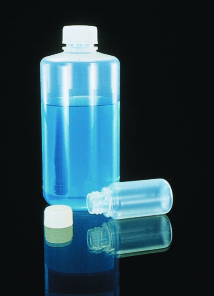 Narrow-mouth bottles Nalgene™ Type 1600, FEP with screw cap ETFE Narrow-mouth bottles Nalgene™ Type 1600, FEP with screw cap ETFE