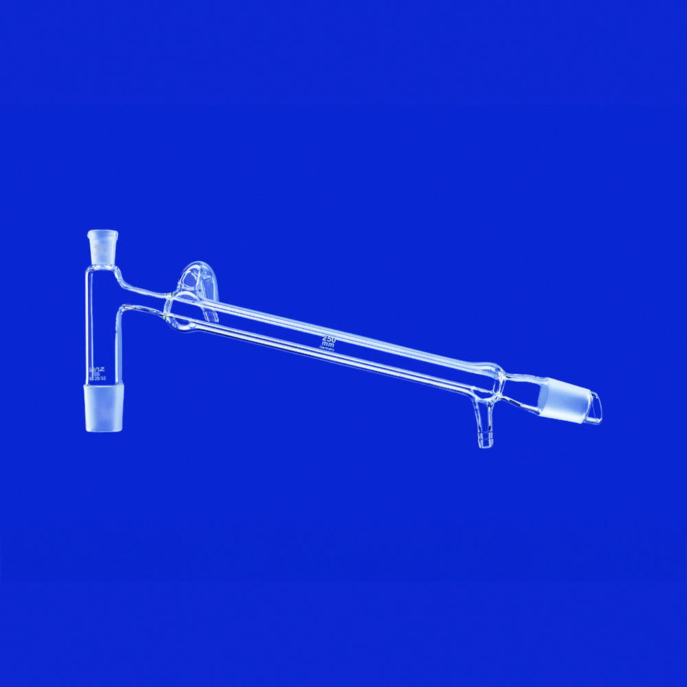 Distilling links with Liebig condenser and olive, DURAN® tubing