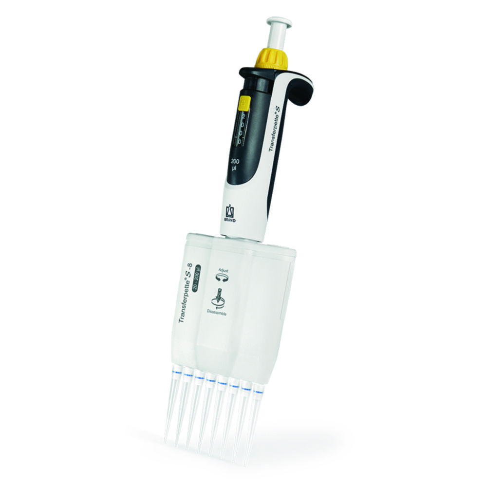 Multichannel microliter pipettes Transferpette® S-8/S-12, variable Multichannel microliter pipettes Transferpette® S-8/S-12, variable