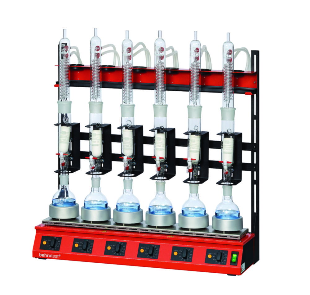 Serial Extraction Apparatus behrotest® for Soxhlet-/Fat-Extraction Serial Extraction Apparatus behrotest® for Soxhlet-/Fat-Extraction