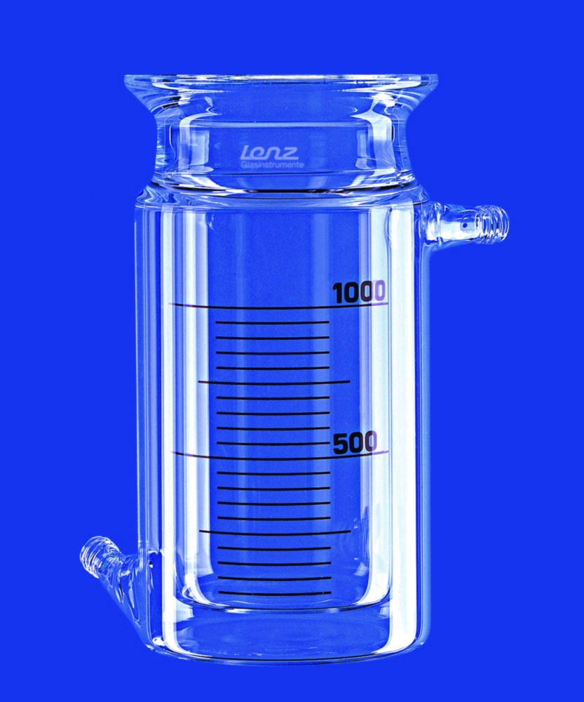 Reaction vessels, cylindrical, with thermostatic jacket Reaction vessels, cylindrical, with thermostatic jacket
