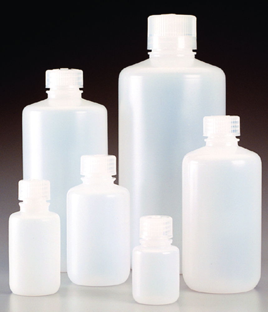 Narrow-mouth bottles Nalgene™ Economy, HDPE, with screw cap, PP