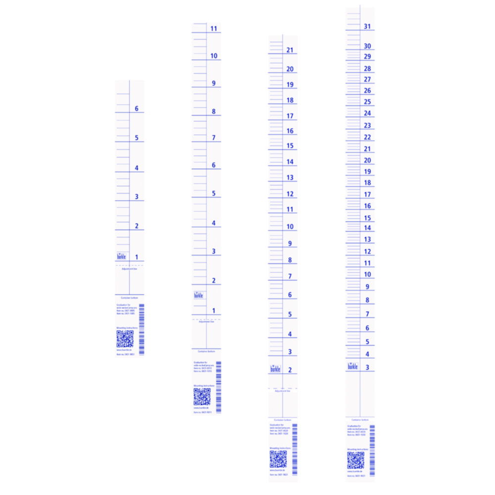 Graduations for wide-necked jerrycans Graduations for wide-necked jerrycans