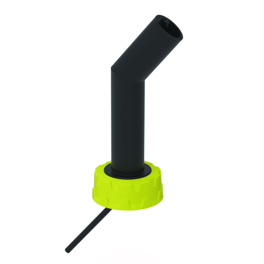Spouts for canisters, rigid design, electrostatic conductive Spouts for canisters, rigid design, electrostatic conductive
