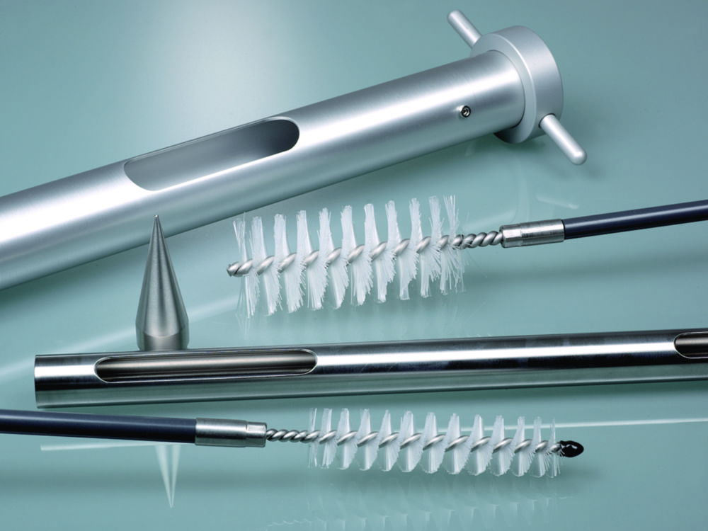 Zone sampler, accessory cleaning brush, PVC/stainless steel