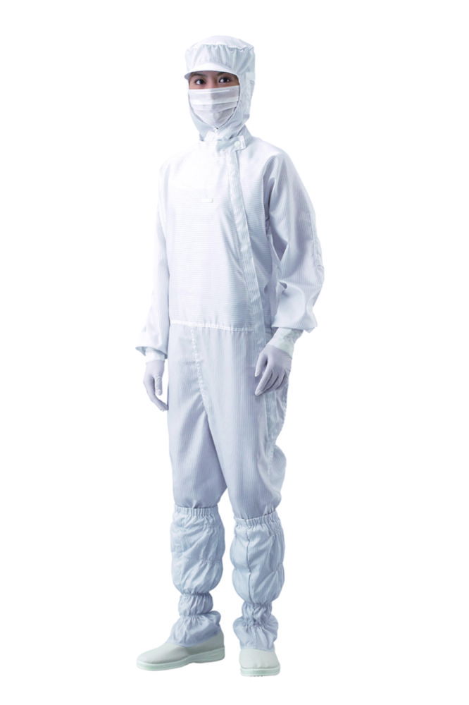 Overall for clean room ASPURE, lateral zip, polyester Overall for clean room ASPURE, lateral zip, polyester