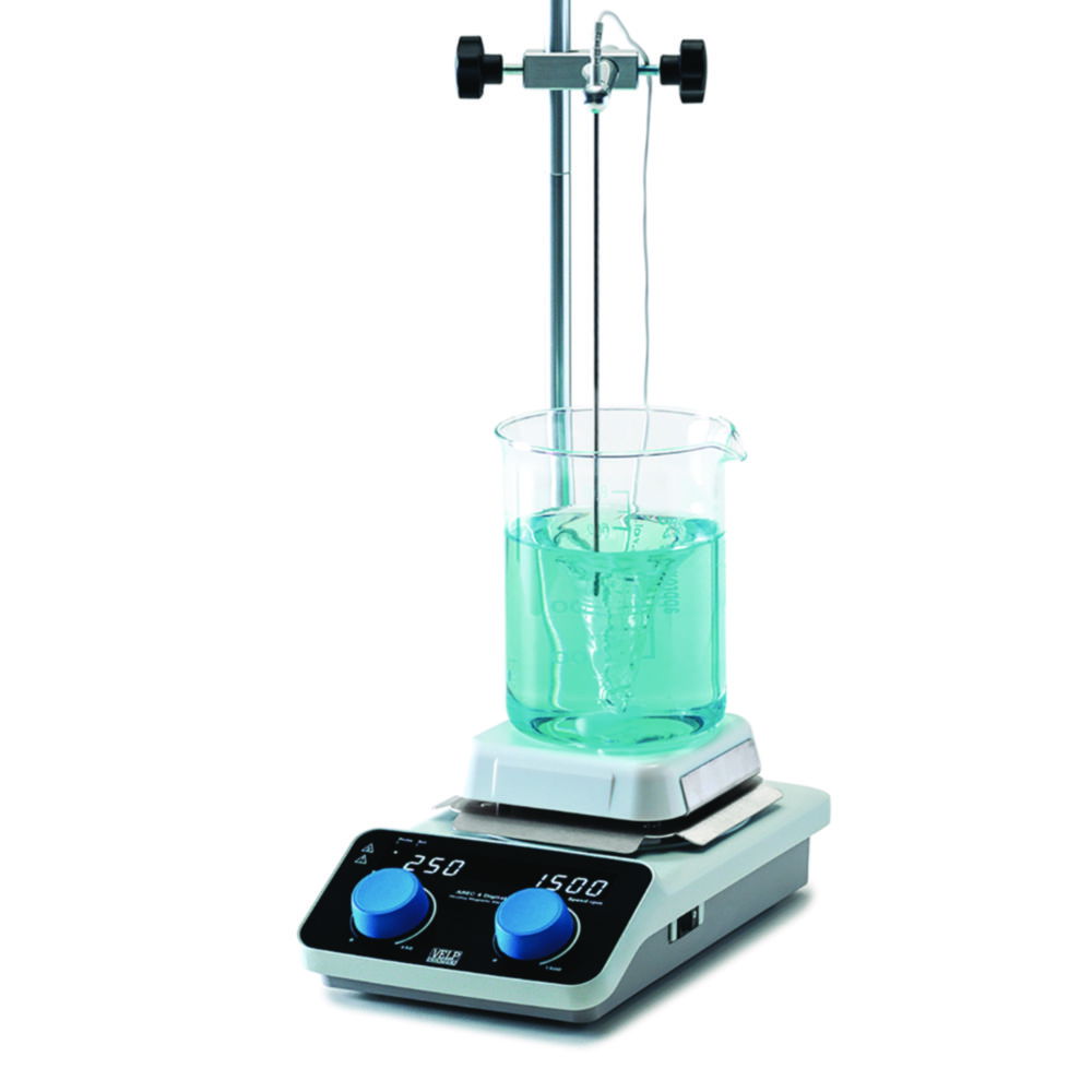Magnetic stirrer with heating AREC 4 Digital set, with temperature probe, rod, clamp Magnetic stirrer with heating AREC 4 Digital set, with temperature probe, rod, clamp