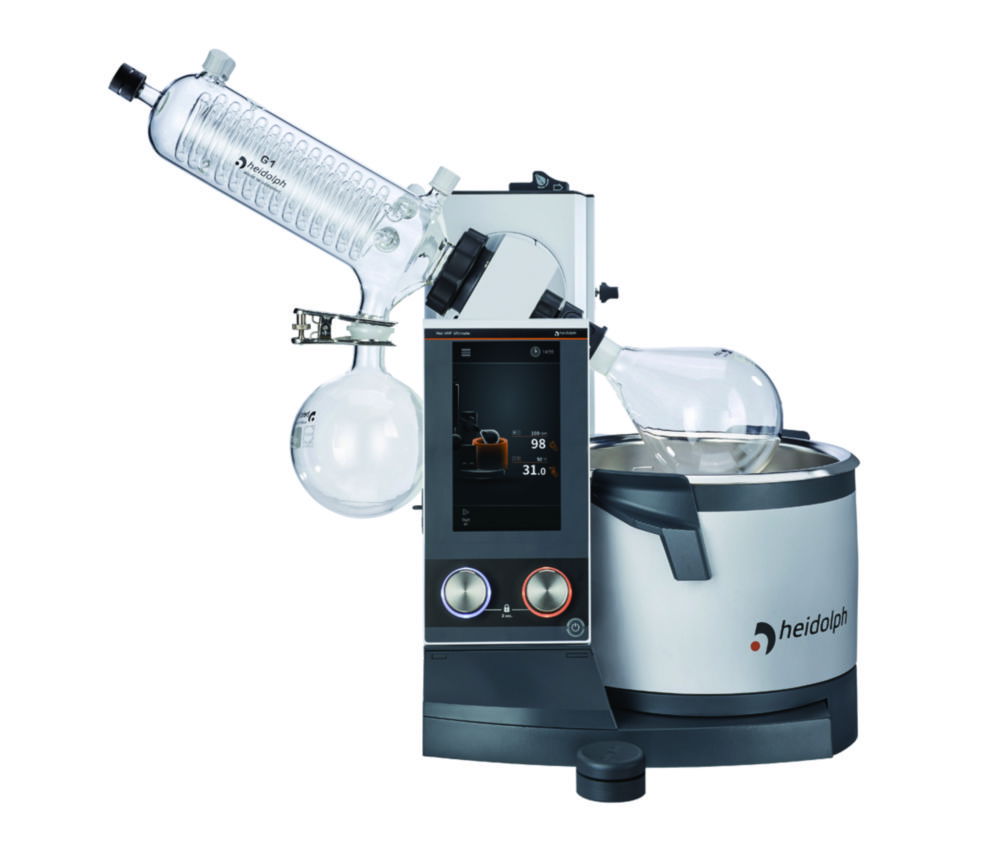 Rotary Evaporators Hei-VAP Ultimate, with hand lift, angled condenser Rotary Evaporators Hei-VAP Ultimate, with hand lift, angled condenser