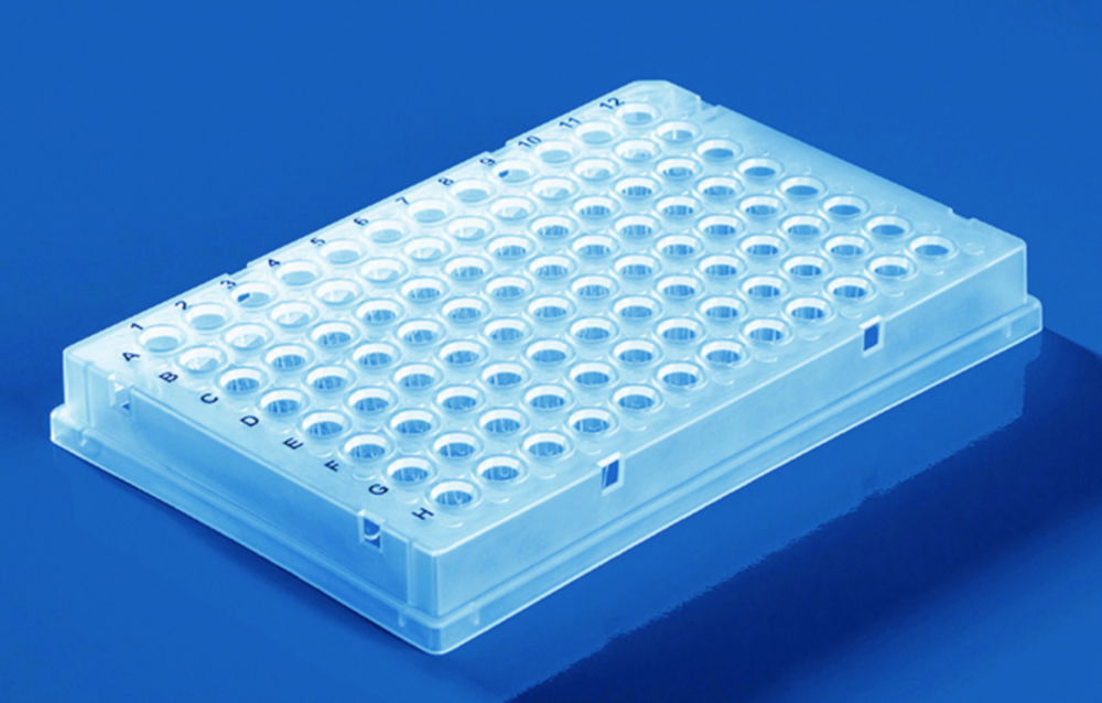 96-well PCR plates, PP, skirted 96-well PCR plates, PP, skirted