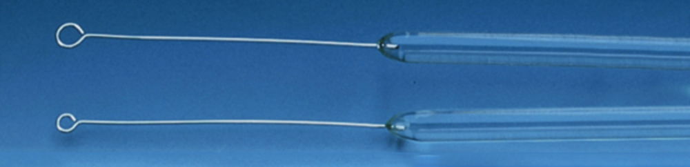 Inoculation loops, platinum-iridium, fused into glass rod Inoculation loops, platinum-iridium, fused into glass rod