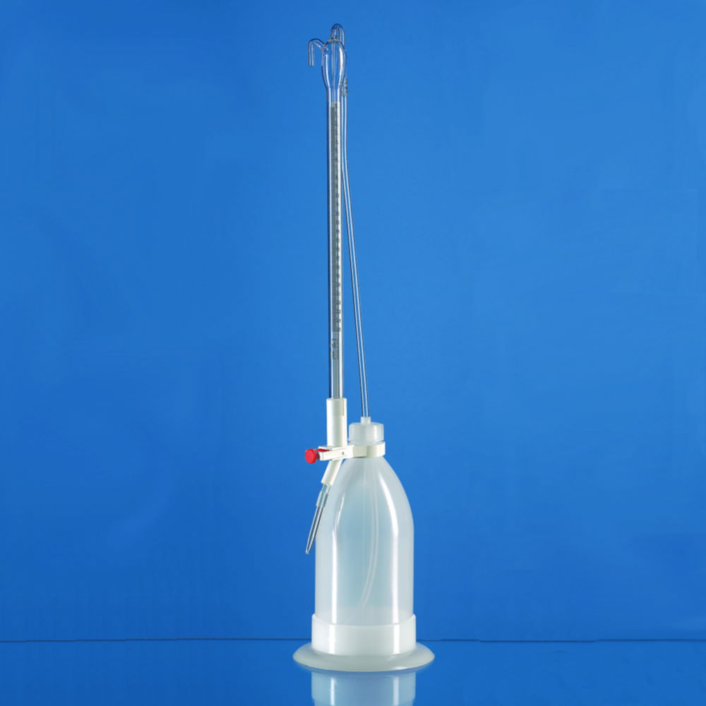 Automatic burettes, glass, Schilling pattern, boro 3.3, class B Automatic burettes, glass, Schilling pattern, boro 3.3, class B