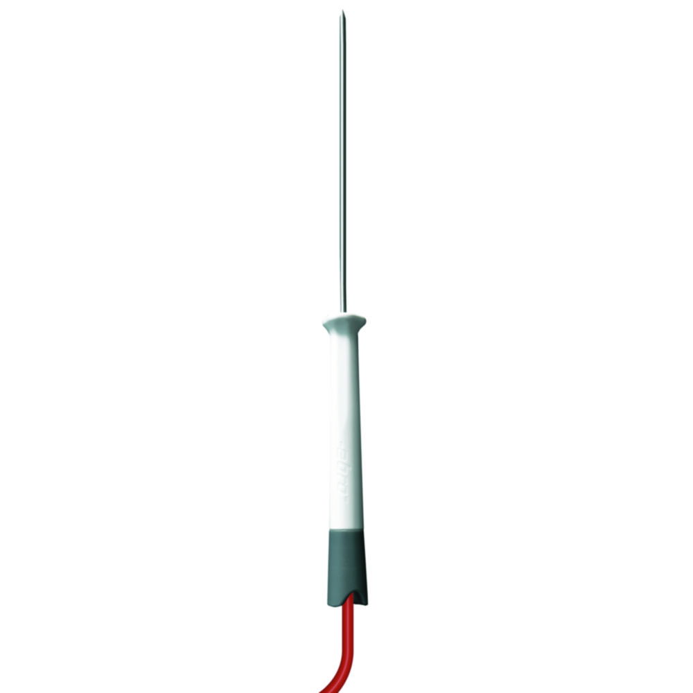 Pointed temperature probes TPX 400 for laboratory thermometers TFX 410-1/TFX 420, with silicone cable Pointed temperature probes TPX 400 for laboratory thermometers TFX 410-1/TFX 420, with silicone cable