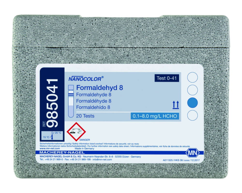 Tube tests NANOCOLOR® Formaldehyde Tube tests NANOCOLOR® Formaldehyde